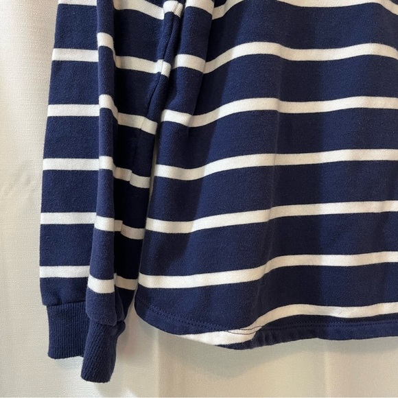 Vineyard Vines Navy and White Striped 1/4 Zip-Up Pullover - Size Small - Picture 3 of 7
